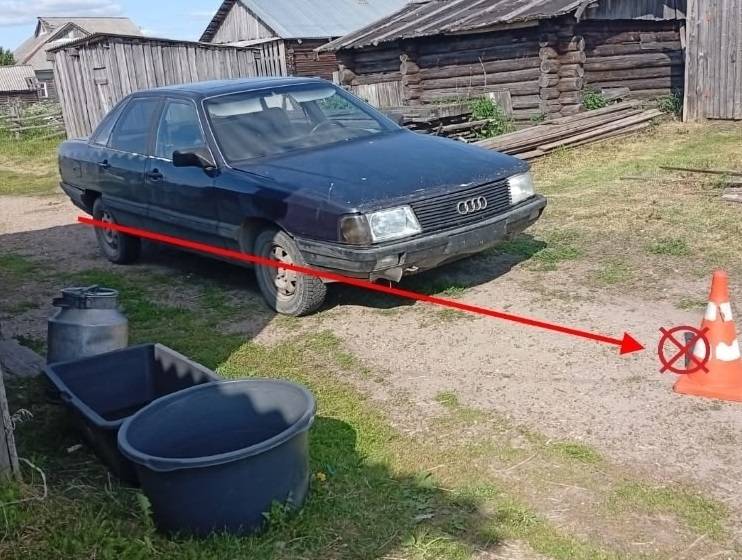 В княжпогостском селе водитель бросил во дворе сбитого пешехода