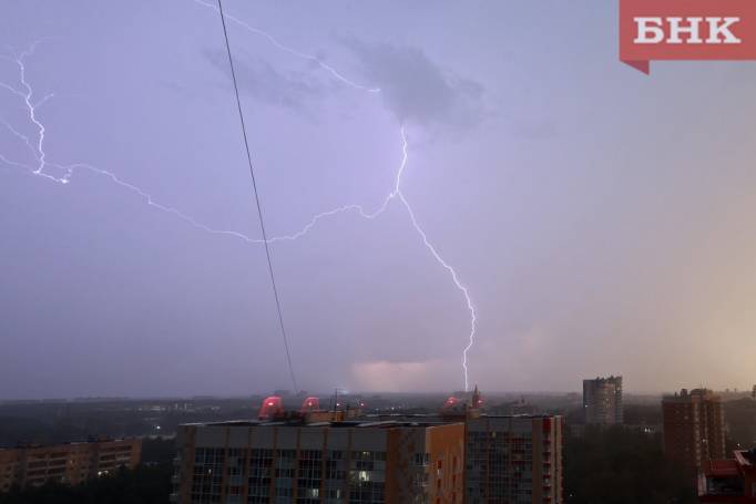 Неделя в Коми начнется с дождей и гроз