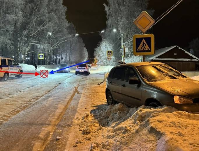 В Сосногорске перекресток не поделили «Лада» и «ВАЗ»