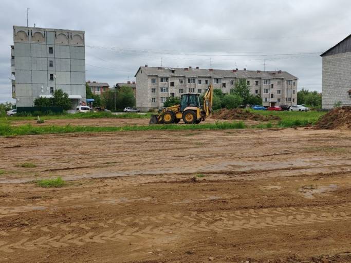 В Айкино начали готовить фундамент для нового спортзала