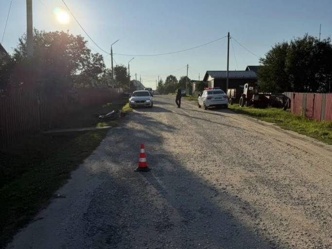 В Прилузье юная питбайкерша улетела в кювет