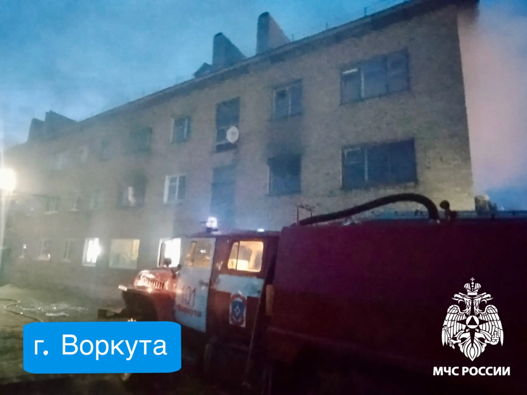 В Воркуте на пожаре погиб мужчина