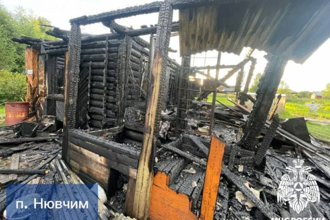 В Нювчиме на пожаре погиб 68-летний мужчина