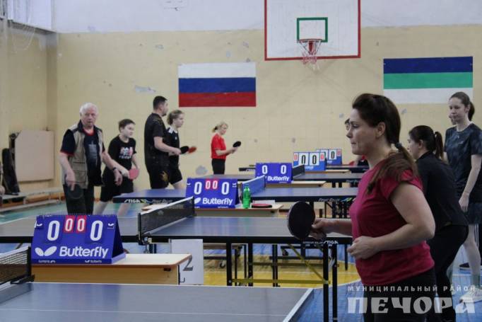 Печорские «Титаны» завоевали первое место на муниципальном турнире по настольному теннису