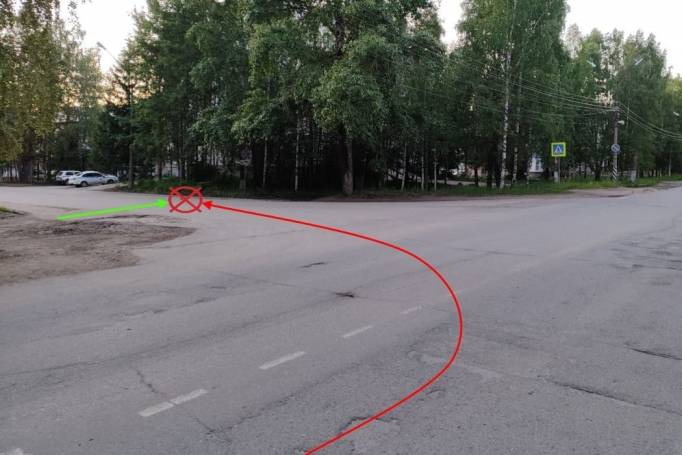 В Княжпогостском районе иномарка сбила юного велосипедиста