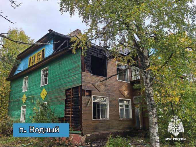 В ухтинском поселке на пожаре погиб мужчина