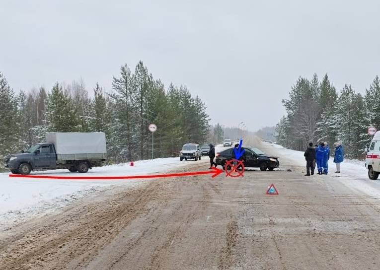 Три водителя пострадали в столкновениях на дорогах Коми