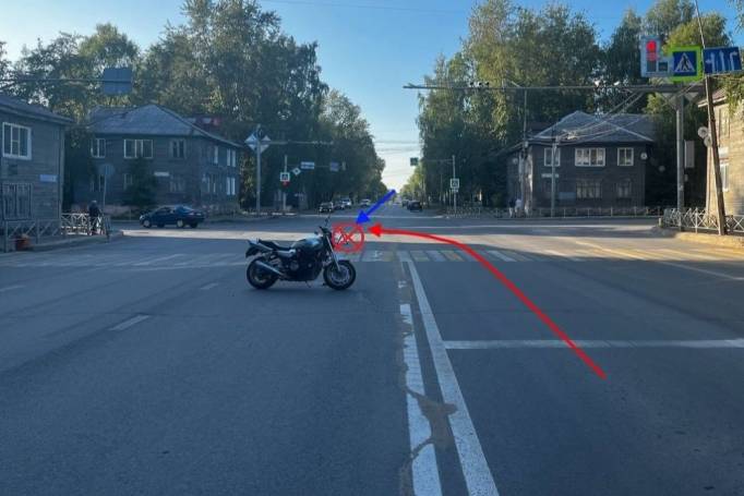 В Сыктывкаре за сутки сбили велосипедиста и мотоциклиста