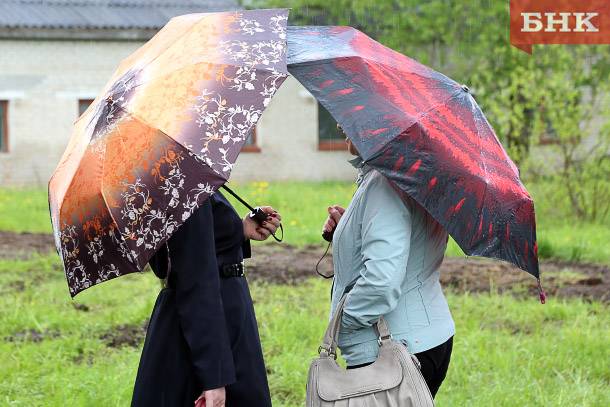 В Коми прогнозируют дожди и грозы
