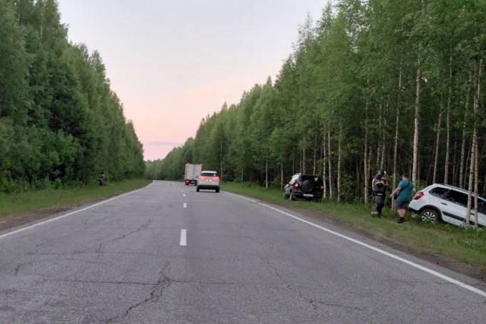 В Корткеросском районе пьяный водитель при обгоне протаранил легковушку
