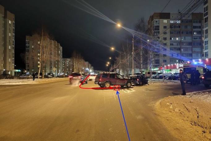 В Сыктывкаре 18-летний юноша на «Приоре» влетел во встречную иномарку
