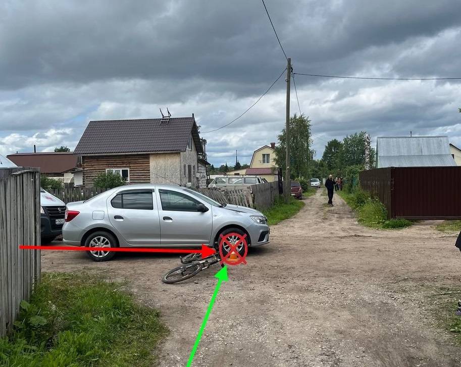 На дачах в Дырносе мальчик попал под колеса иномарки