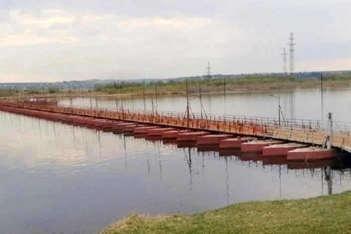 Под Ижмой снимают наплавной мост
