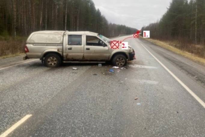 Внедорожник опрокинулся на трассе «Вятка»