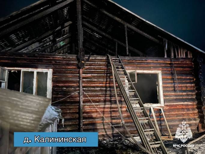 На пожаре в Прилузском районе погибли два человека