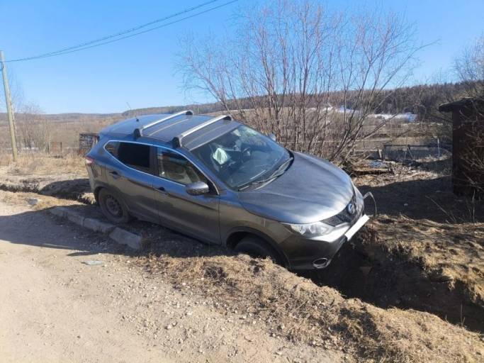 В Шудаяге пьяный водитель «припарковался» в канаве