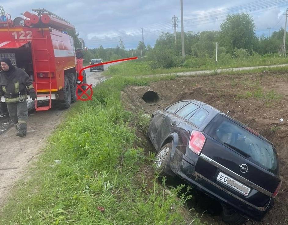 В Жешарте водитель пострадал при опрокидывании иномарки
