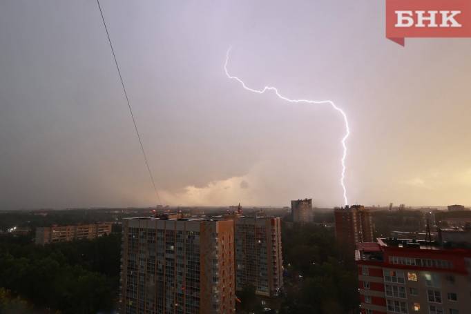 На юге Коми жаркую погоду испортят грозы