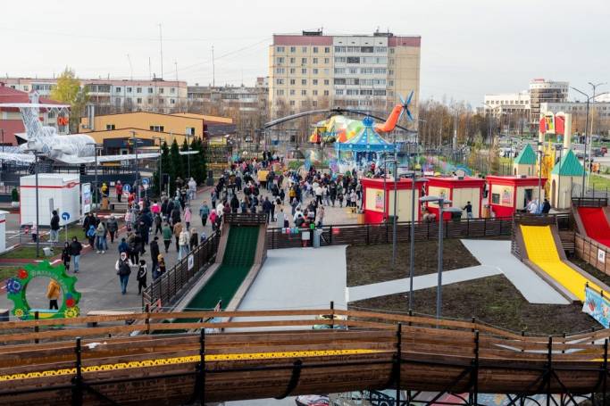 В Усинске открыли парк «Мультидром»