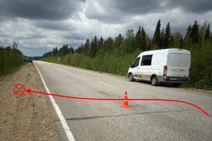 За сутки на дорогах Коми из-за съезда автомобилей в кювет пострадали три человека
