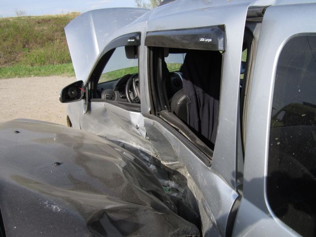 Ухта Коми Столкновение двух автомашин Лада Ларгус