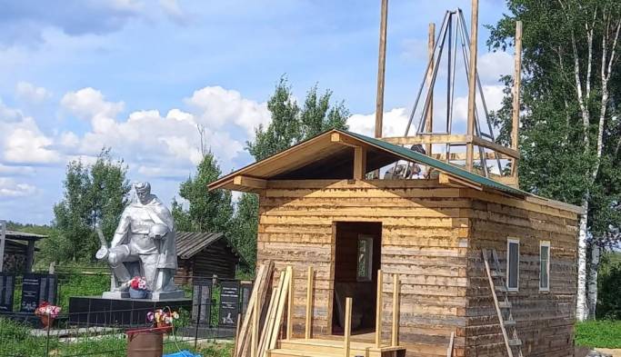 В удорском селе строят часовню на месте утраченной