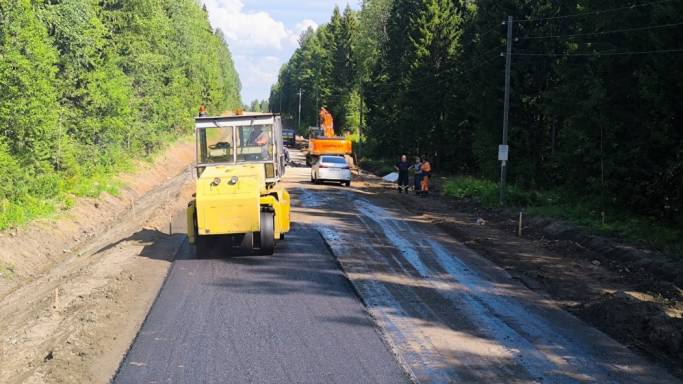 В Дырносе приступили к асфальтированию дачной дороги