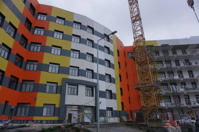 Новый корпус Республиканской инфекционной больницы готов почти на 93 процента