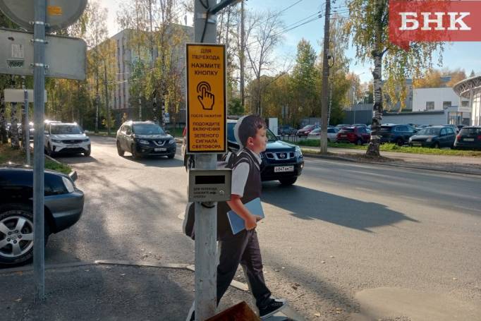 В Сыктывкаре установили вызывной светофор на улице Куратова